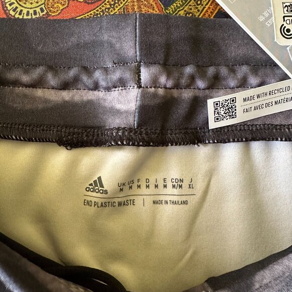 Brand New w/Tags ADIDAS All-Over Print MEN'S Yoga COMPRESSION PANTS Size M - Picture 5 of 13